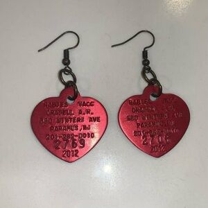 Dog Tag Earrings